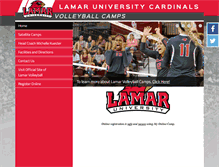 Tablet Screenshot of lamarvbcamps.com